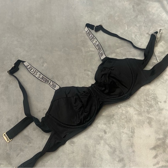 New! Victoria’s Secret Shine Strap Unlined Push Up Bikini Swim Top 4468 - Picture 5 of 8